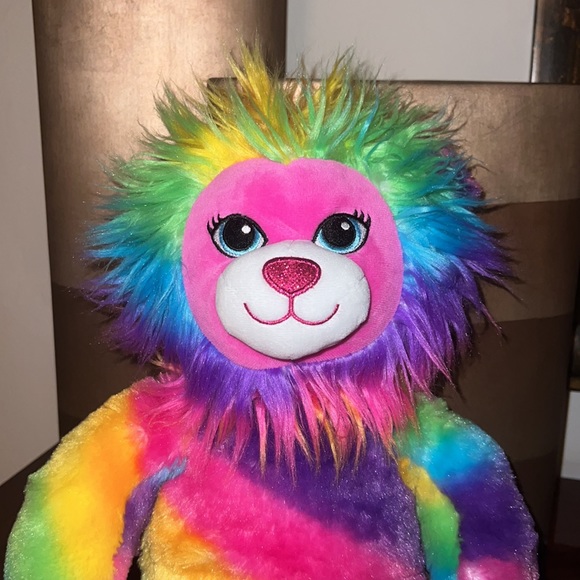 Build A Bear 🌈 2016 17” Color Craze Rainbow Lion **NWOT** - Picture 2 of 7